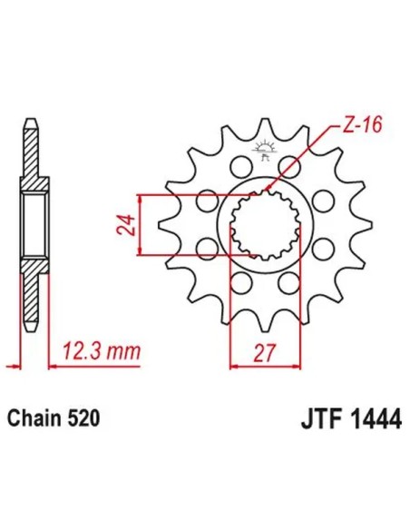 JT SPROCKETS Ritzel & Kettenräder - Detailansicht