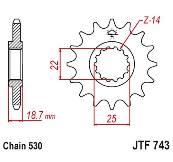 JT SPROCKETS Ritzel & Kettenräder - Detailansicht
