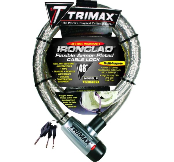 TRIMAX Wegfahrsperre - LOCK-BRAIDED CABLE 48