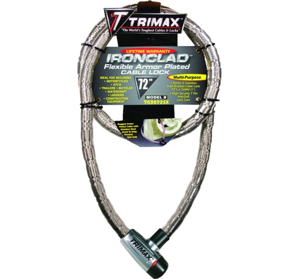 TRIMAX Wegfahrsperre - LOCK-BRAIDED CABLE 72