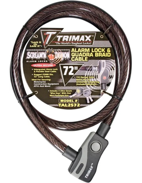 TRIMAX Wegfahrsperre - LOCK CABLE ALRM 25MMX72