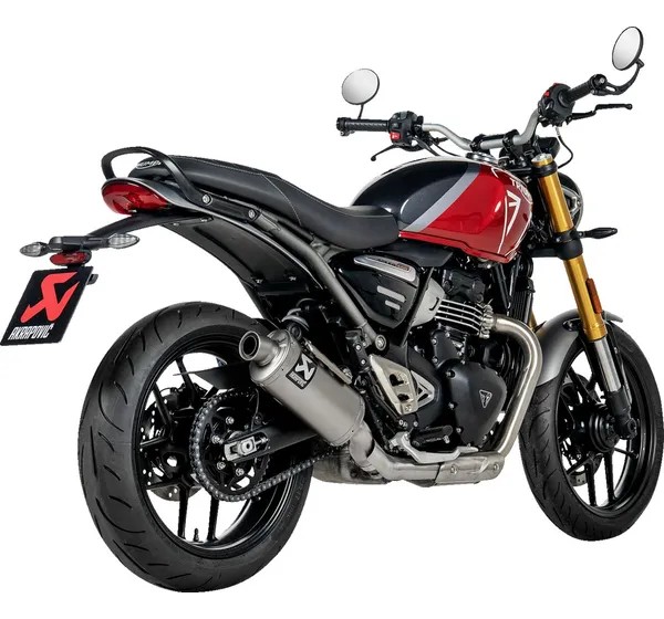 AKRAPOVIC Endschalldämpfer für TRIUMPH SCRAMBLER 400 X ABS ab 2024