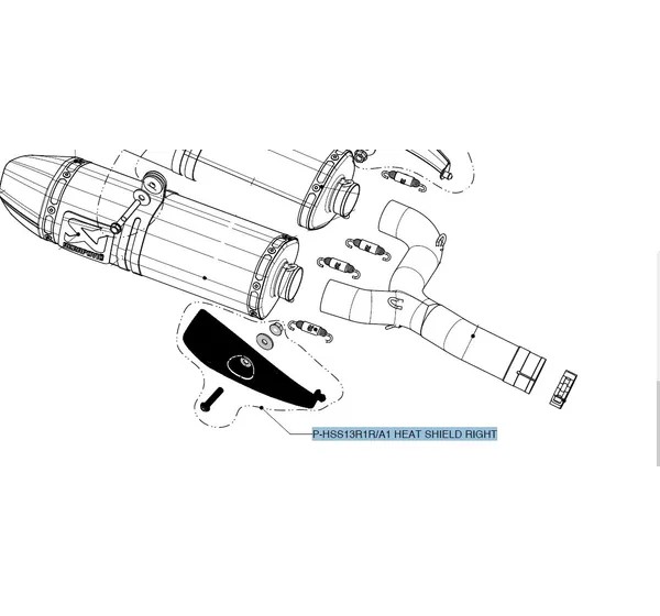 AKRAPOVIC Hitzeschilde - HEAT SHIELD CF