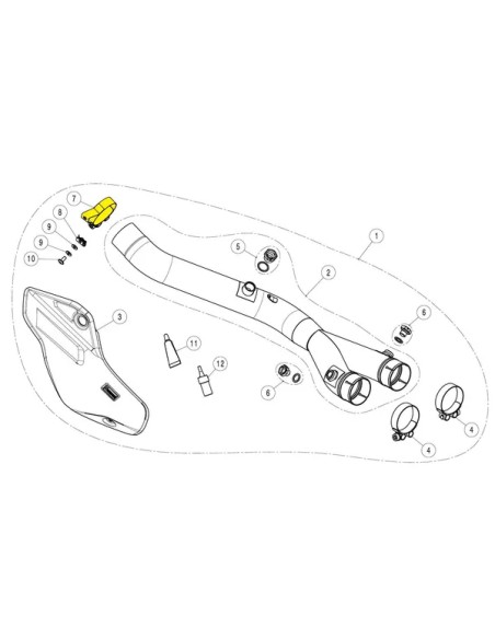 AKRAPOVIC Montagematerial & Zubehör für YAMAHA MT-10 ABS 2022-2024