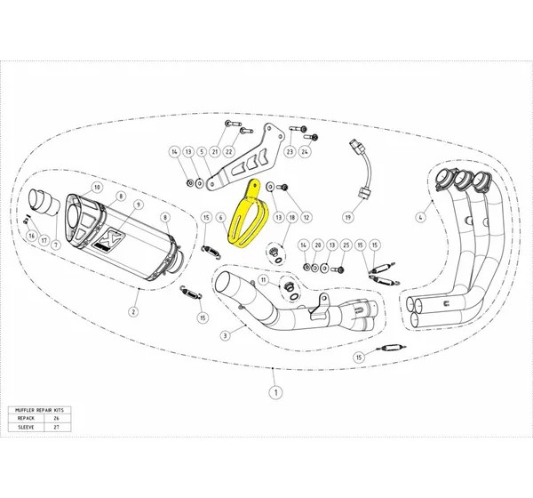 AKRAPOVIC Montagematerial & Zubehör - Detailansicht