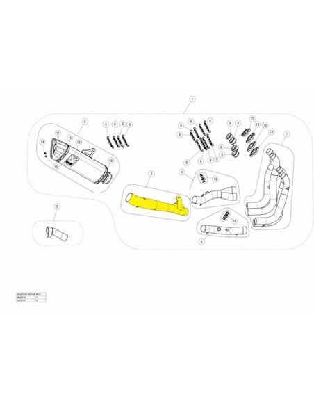 AKRAPOVIC Krümmer & Mittelrohre für SUZUKI GSX 1300 R ABS 2021-2024