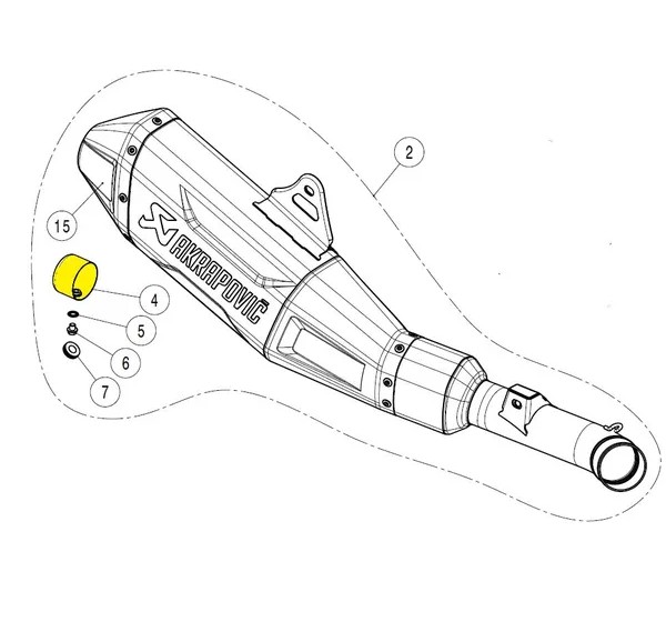 AKRAPOVIC Montagematerial & Zubehör für HONDA CRF 250 R 2022-2024