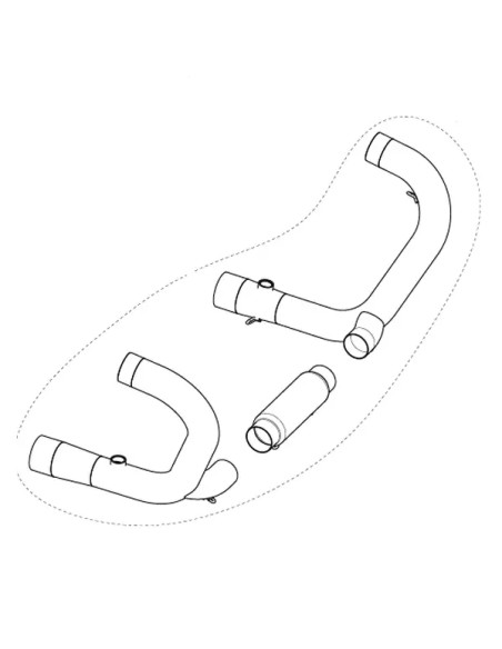 AKRAPOVIC Krümmer & Mittelrohre für BMW R NINE T ABS 2014-2023