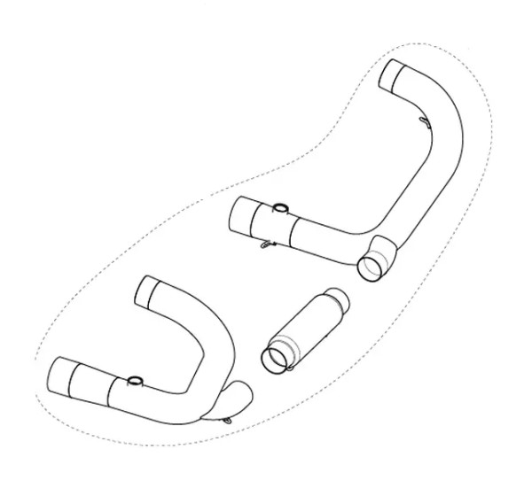 AKRAPOVIC Krümmer & Mittelrohre für BMW R NINE T ABS 2014-2023
