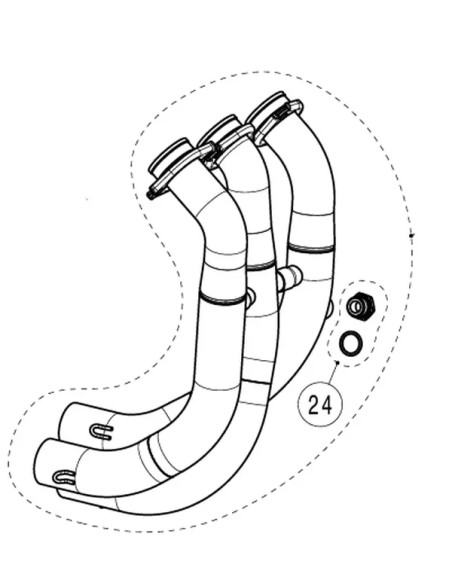AKRAPOVIC Krümmer & Mittelrohre für YAMAHA YZF-R9 ABS ab 2025