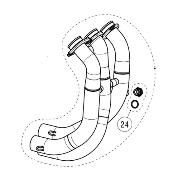 AKRAPOVIC Krümmer & Mittelrohre für YAMAHA YZF-R9 ABS ab 2025