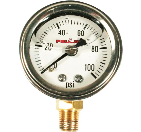 FEULING PARTS Anzeigeninstrumente - GAUGE PRESSURE LIQ WHT