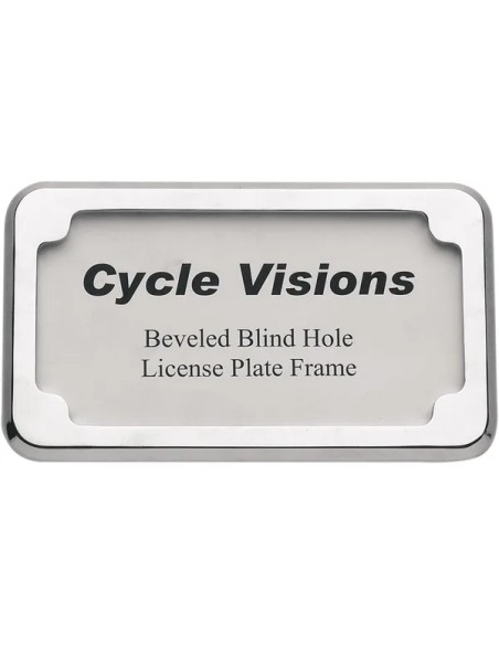 CYCLE VISIONS Kennzeichen - BEVELED LICENSE FRAME