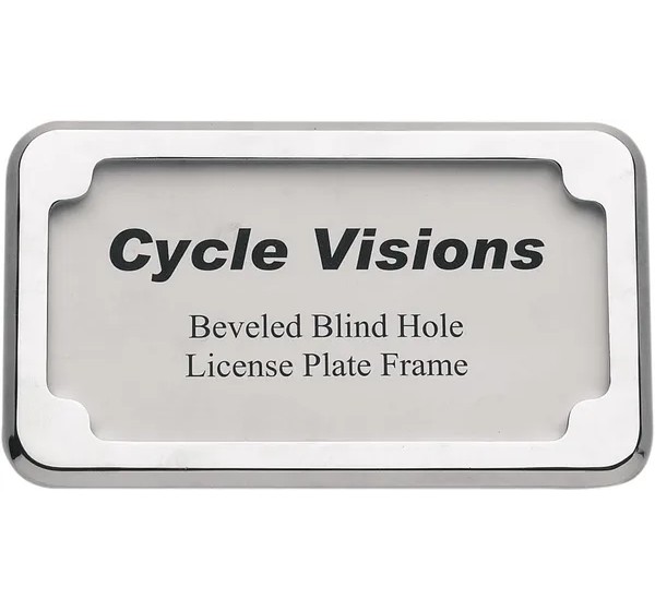 CYCLE VISIONS Kennzeichen - BEVELED LICENSE FRAME