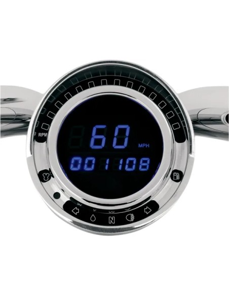 DAKOTA DIGITAL Tachometer & Drehzahlmesser - SPEEDO BIG DOG BLUE