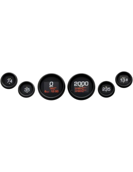 DAKOTA DIGITAL Anzeigeninstrumente für Harley Davidson FLHTC 1584 2007-2011