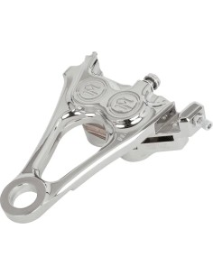 Hinterer Bremssattel mit vier Kolben und Differentialbohrung