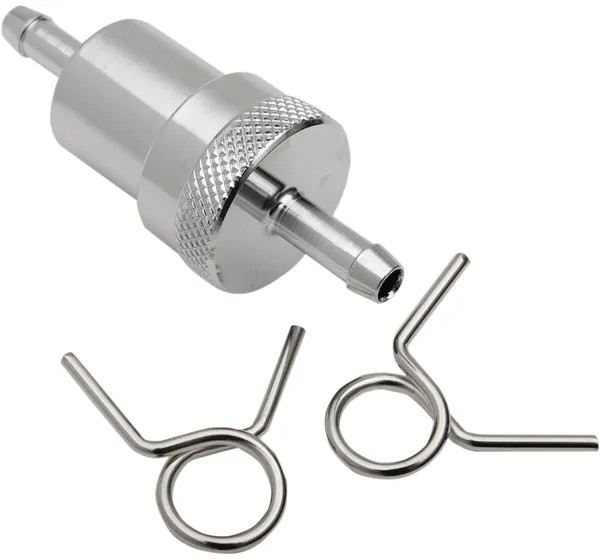 EMGO Benzinfilter - FUEL FILTER 1/4 CHROME