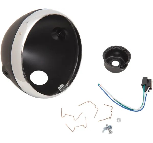 EMGO Scheinwerfer - H/LAMP LUCAS 7 SHELL BLK