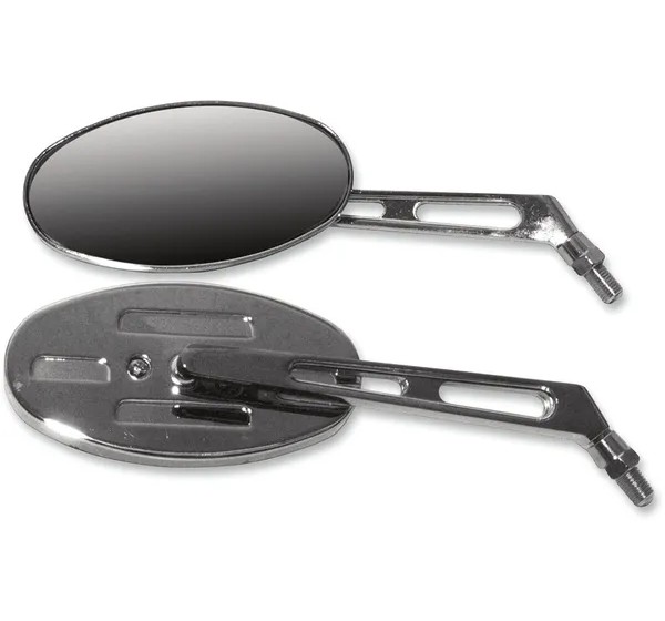 EMGO Spiegel - MIRROR OVAL BILLET S/STEM