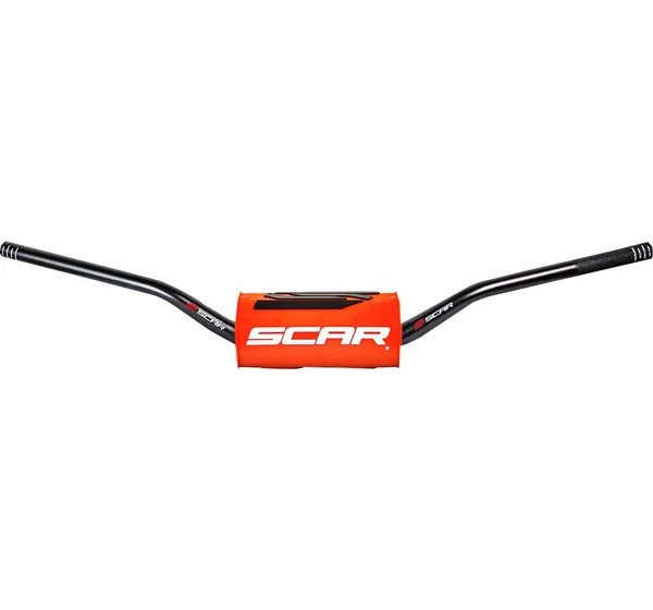 SCAR RACING Lenker - HANDLEBAR O2 HI BK/OR PAD