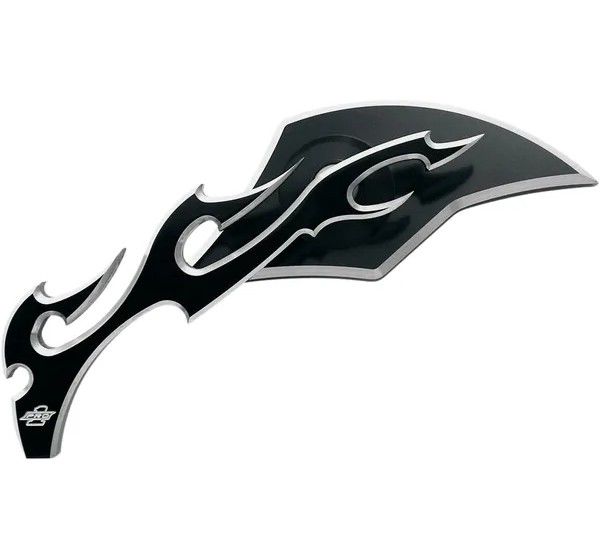 PRO-ONE PERF.MFG. Spiegel - MIRROR FLAME LEFT BLK