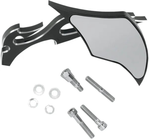 PRO-ONE PERF.MFG. Spiegel - MIRROR FLAME RIGHT BLK