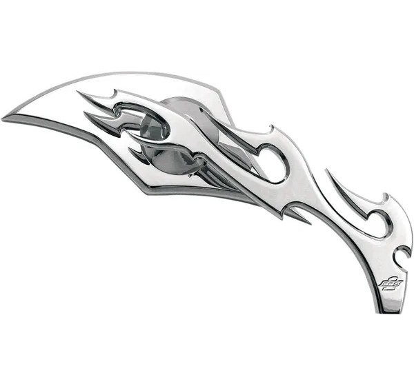 PRO-ONE PERF.MFG. Spiegel - MIRROR FLAME RIGHT CHR