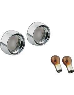 Tiefgezogene Zierringe mit Glas und Birnchen