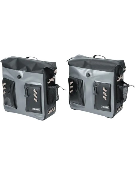 KURYAKYN Satteltaschen - SADDLEBAG TORKE - GREY/BLACK -