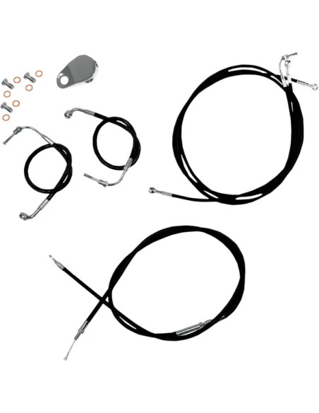 LA CHOPPERS Bowdenzüge für Harley Davidson FLTRU 1690 ABS 2011-2013