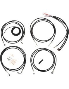 Komplettes Schwarzes Vinyl-Geflochtenes...