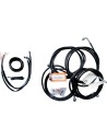 Komplettes Schwarzes Vinyl-Geflochtenes...