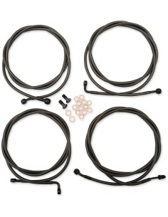 Standard Midnight geflochtenes Lenker-/Bremsleitungs-Kit