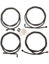 Standard Midnight geflochtenes Lenker-/Bremsleitungs-Kit
