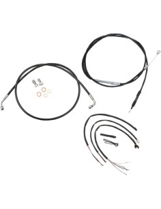 Komplettes Schwarzes Vinyl-Geflochtenes...