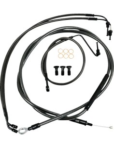 Standard Midnight geflochtenes Lenker-/Bremsleitungs-Kit