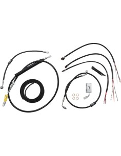 Komplettes Schwarzes Vinyl-Geflochtenes...