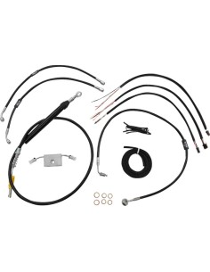 Komplettes Schwarzes Vinyl-Geflochtenes...