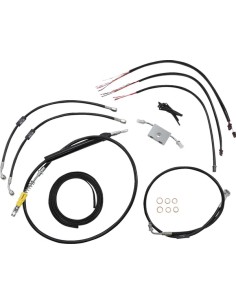 Komplettes Schwarzes Vinyl-Geflochtenes...