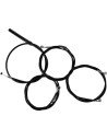 Komplettes Schwarzes Vinyl-Geflochtenes...