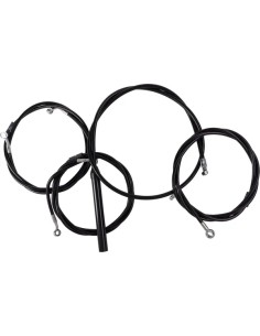 Komplettes Schwarzes Vinyl-Geflochtenes...