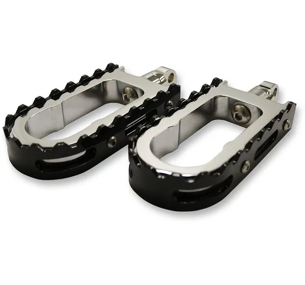 LA CHOPPERS Fußrasten - FOOTPEGS BMX CHR/BLK