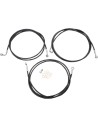Schwarzes Geflochtenes Bremsleitungs-Kit