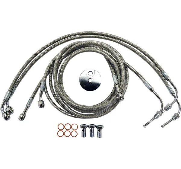 LA CHOPPERS Brems- & Kupplungsleitungen für Harley Davidson FLTRU 1690 ABS 2011-2013