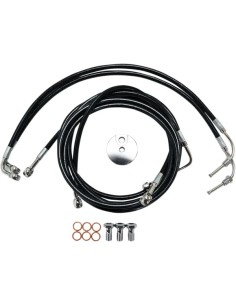 Schwarzes Geflochtenes Bremsleitungs-Kit