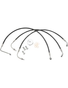 Schwarzes Geflochtenes Bremsleitungs-Kit