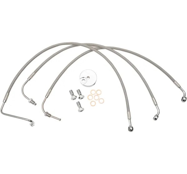 LA CHOPPERS Brems- & Kupplungsleitungen für Harley Davidson FLHR 1450 1999-2006