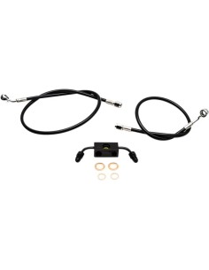 Schwarzes Geflochtenes Bremsleitungs-Kit