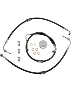Schwarzes Geflochtenes Bremsleitungs-Kit